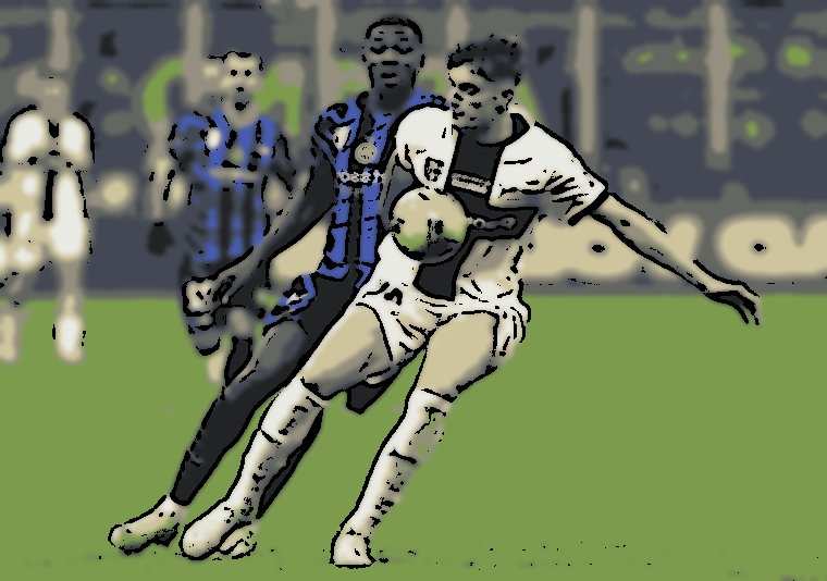 Inter Milan empujando para Giovanni Leoni después...