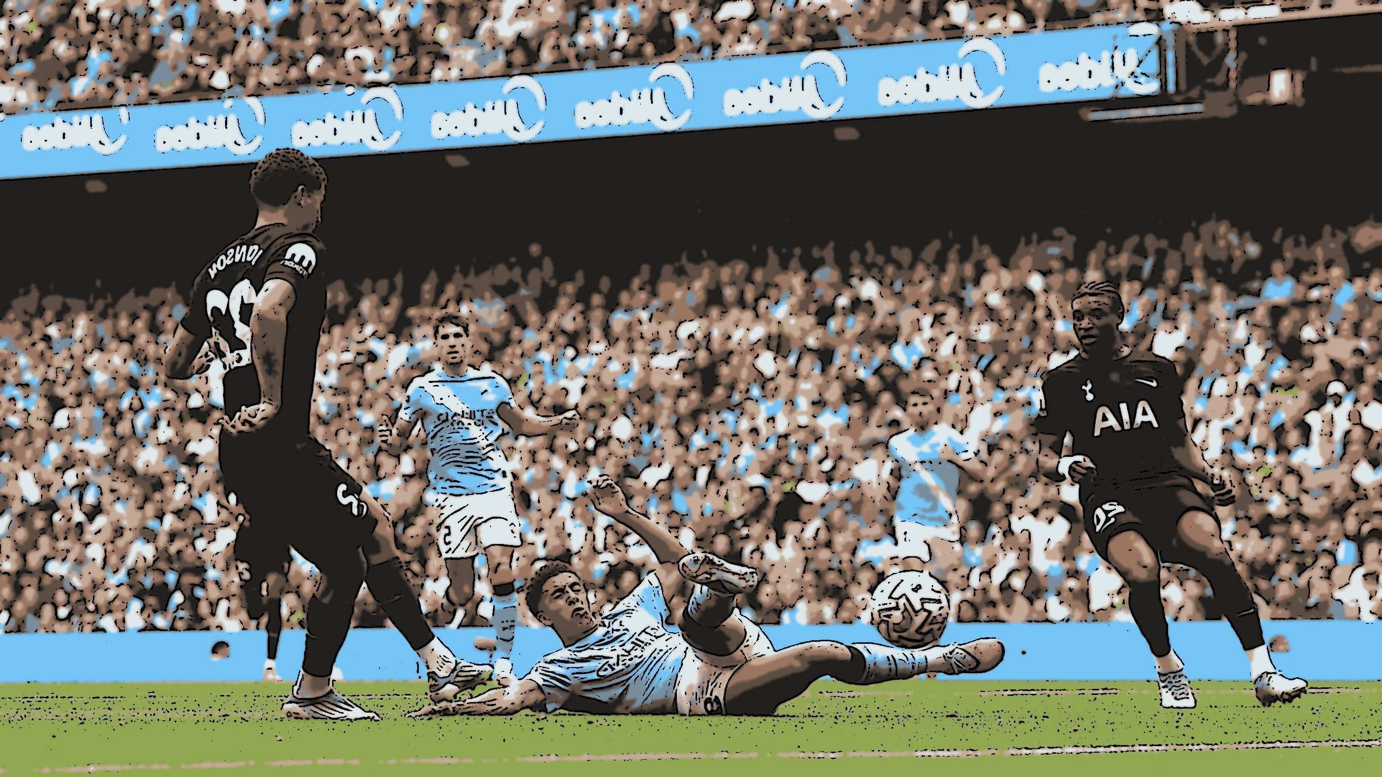 Spurs stun Man City para mantener un...